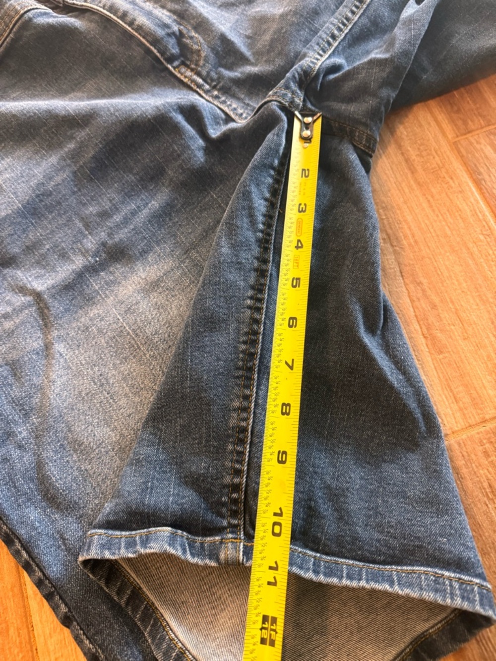 a.n.a Women's Blue Washed Denim Jean Shorts - Picture 5 of 7